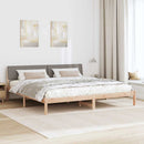 Sengestel Brun og taupe 200 x 200 cm Massivt fyrretræ