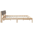Sengestel Brun og taupe 200 x 200 cm Massivt fyrretræ