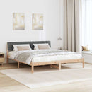 Sengestel brun og mørkegrå 180 x 200 cm Massivt fyrretræ