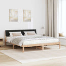 Sengestel Brun og sort 180 x 200 cm Massivt fyrretræ