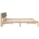 Sengestel Brun og taupe 180 x 200 cm Massivt fyrretræ