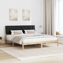 Sengestel Brun og sort 200 x 200 cm Massivt fyrretræ
