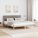 Sengestel Brun og taupe 200 x 200 cm Massivt fyrretræ
