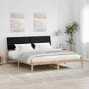 Sengestel Brun og sort 180 x 200 cm Massivt fyrretræ