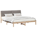 Sengestel Brun og taupe 180 x 200 cm Massivt fyrretræ