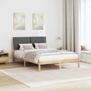 Sengestel brun og mørkegrå 160 x 200 cm Massivt fyrretræ