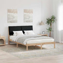 Sengestel Brun og sort 160 x 200 cm Massivt fyrretræ