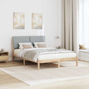 Sengestel Brun og lys grå 150 x 200 cm Massivt fyrretræ