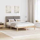 Sengestel Brun og taupe 150 x 200 cm Massivt fyrretræ
