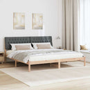 Sengestel med Polstret Hovedgavl Brun 200 x 200 cm