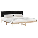 Sengestel med Polstret Hovedgavl Brun 200 x 200 cm