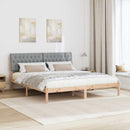 Sengestel med Polstret Hovedgavl Brun 180 x 200 cm