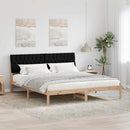 Sengestel med Polstret Hovedgavl Brun 180 x 200 cm