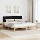 Sengestel med Polstret Hovedgavl Brun 180 x 200 cm