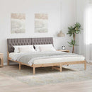 Sengestel med Polstret Hovedgavl Brun 180 x 200 cm
