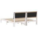 Sengestel med Polstret Hovedgavl Hvid 180 x 200 cm