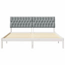 Sengestel med Polstret Hovedgavl Hvid 180 x 200 cm