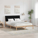 Sengestel med Polstret Hovedgavl Brun 160 x 200 cm