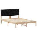 Sengestel med Polstret Hovedgavl Brun 160 x 200 cm