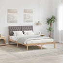 Sengestel med Polstret Hovedgavl Brun 160 x 200 cm
