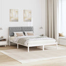 Sengestel med Polstret Hovedgavl Hvid 160 x 200 cm