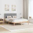 Sengestel med Polstret Hovedgavl Brun 150 x 200 cm