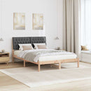 Sengestel med Polstret Hovedgavl Brun 150 x 200 cm
