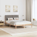 Sengestel med Polstret Hovedgavl Brun 150 x 200 cm