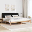 Sengestel med hovedgærde Brun 200 x 200 cm Massiv fyrretræ