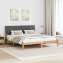 Sengestel med hovedgærde Brun 180 x 200 cm Massiv fyrretræ