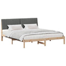 Sengestel med hovedgærde Brun 180 x 200 cm Massiv fyrretræ