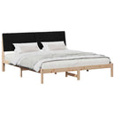 Sengestel med hovedgærde Brun 180 x 200 cm Massiv fyrretræ