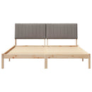 Sengestel med hovedgærde Brun 180 x 200 cm Massiv fyrretræ