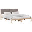 Sengestel med hovedgærde Brun 180 x 200 cm Massiv fyrretræ