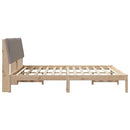 Sengestel med hovedgærde Brun 180 x 200 cm Massiv fyrretræ