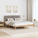 Sengestel med hovedgærde Brun 160 x 200 cm Massiv fyrretræ