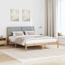 Sengestel med hovedgærde Brun 150 x 200 cm Massiv fyrretræ