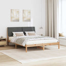Sengestel med hovedgærde Brun 150 x 200 cm Massiv fyrretræ