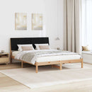 Sengestel med hovedgærde Brun 150 x 200 cm Massiv fyrretræ