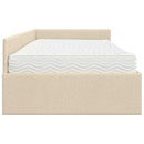Hjørnesengramme med Madras Andet 2 pcs Creme Stof