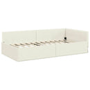 Hjørnesengramme med Madras Andet 2 pcs Creme Fløjl