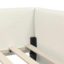 Hjørnesengramme med Madras Andet 2 pcs Creme Fløjl