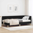Hjørnesengramme med Madras Andet med hovedgærde 2 pcs Grøn Stof
