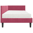 Hjørnesengramme med Madras Andet 2 pcs Grøn Fløjl