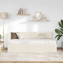 Hjørnesengramme med Madras 2 pcs Creme Fløjl