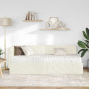 Hjørnesengramme Creme 80 x 200 cm Fløjl
