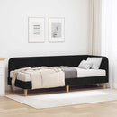 Hjørnesengramme Sort 80 x 200 cm Stof