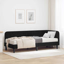 Hjørnesengramme Sort 80 x 200 cm Fløjl