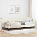 Hjørnesengramme Creme 90 x 190 cm Fløjl