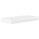 Hjørnesengramme med Madras med hovedgærde 2 stk. Lysegrå Fløjl
